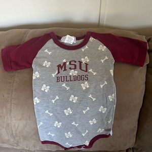 MSU Bulldogs 6 months onesie